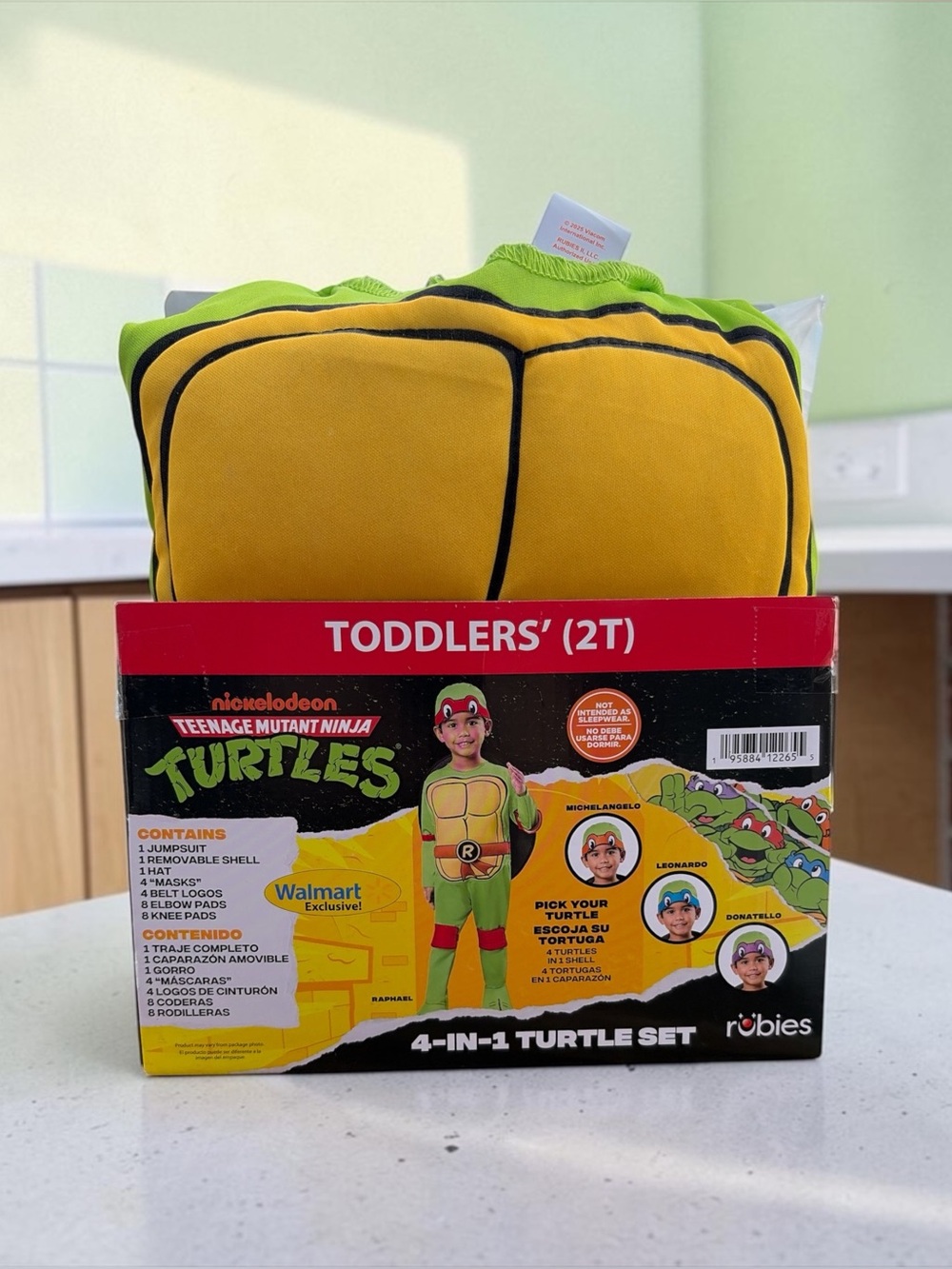 NICKELODEON TEENAGE MUTANT NINJA TURTLES TODDLER 4-IN-1 COSTUME SET (2T)